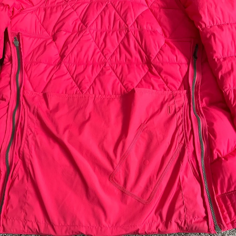 lululemon athletica Pink Hooded Quilted Puffer Jacket